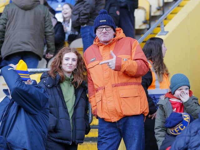 Mansfield Town fans watched their side beaten at home in the league for the first time this season.
