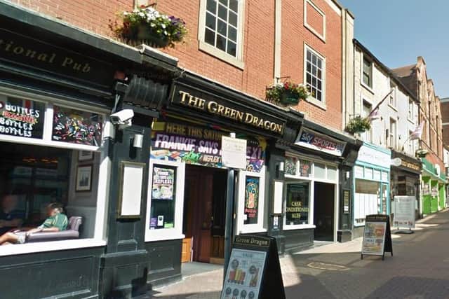 The Green Dragon, on Leeming Street, Mansfield.