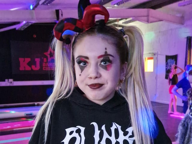 Some students did spooky makeup for the occasion.