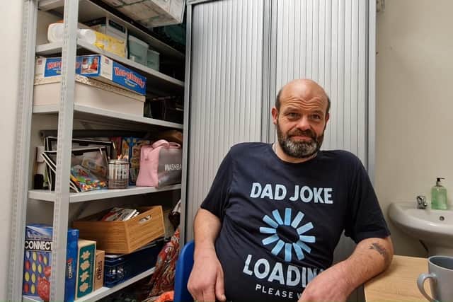 Shane Ward was homeless before The Beacon heled him get his life back on track. He now has a roof over his head and passes on his experiences to others in need.