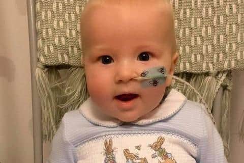 Jaxson Potts who has a rare genetic condition
