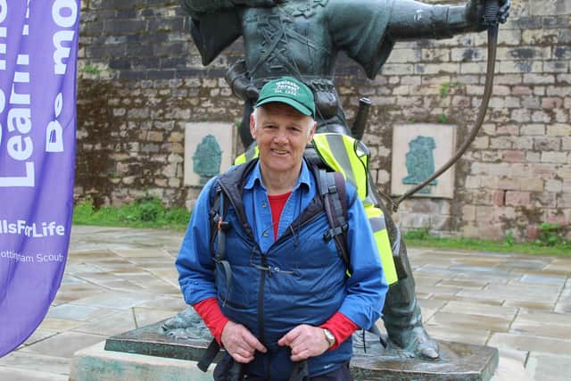 David Huxley is raising money for Walesby Forest.