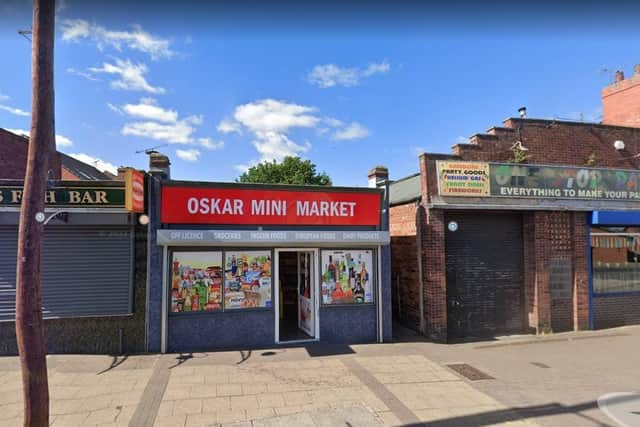 Oskar Mini Market on Skerry Hill, Mansfield. Last inspected on July 4, 2022.