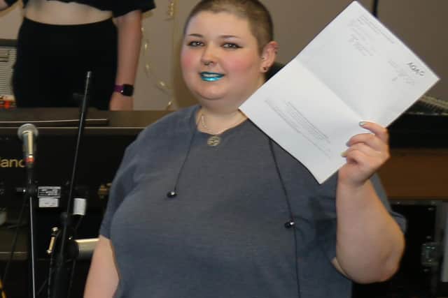 Charlie Young's A grade and two B grades means she will study journalism at university