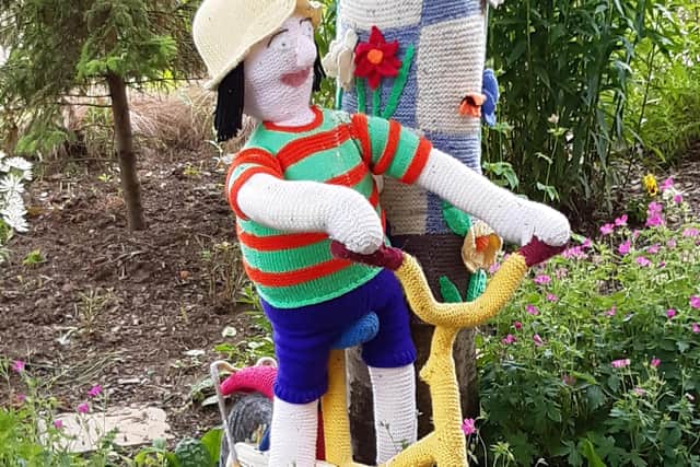 One of the most popular yarn-bombing creations.