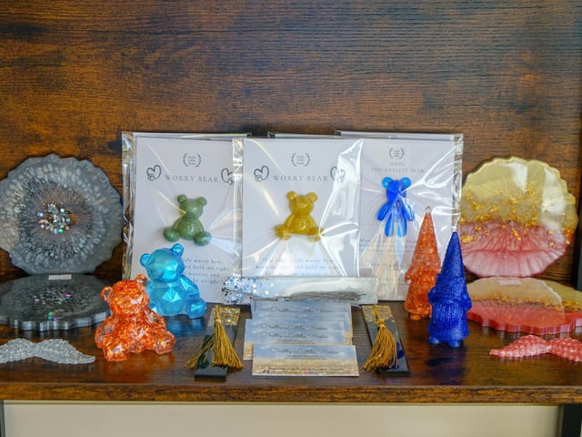 Other crafters in the community are welcome to rent a shelf in the shop, and display and sell handmade products.