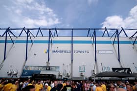 Supporters gather prior to the Carabao Cup first round match between Mansfield Town and Sheffield United at One Call Stadium on August 09, 2026 in Mansfield, England. (Photo by David Rogers/Getty Images)