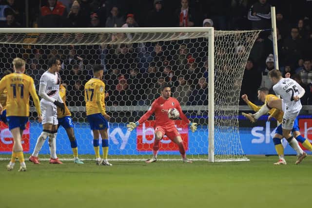 Action during the Sky Bet League One match against Lincoln City FC at the One Call Stadium, 18 Feb 2025, Photo credit Chris & Jeanette Holloway / The Bigger Picture.media