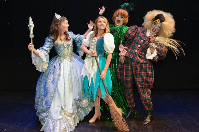 A scene from one of the Palace Theatre's popular annual pantomimes, 'Cinderella'.