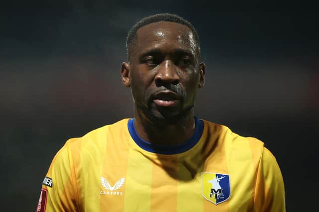 Lucas Akins - slow road back into the Mansfield Town first team after serving six months in prison.