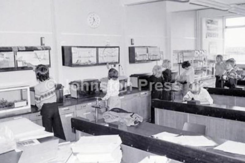 This school on Townroe Drive closed its doors for good in 2001. Photo shows pupils in a science lesson in 1976.