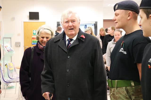 Former principal Don Mackenzie attended with his wife Jane