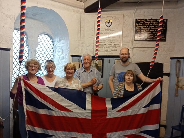 The team of bell ringers from St Peter’s Church in Mansfield rang the church bells for half an hour to celebrate the Queen’s Platinum Jubilee
