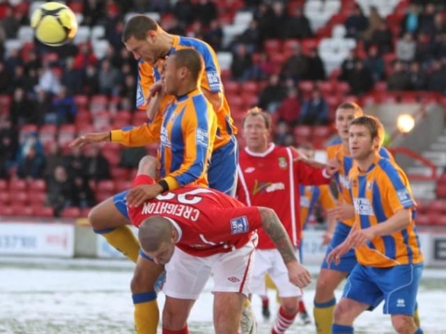 Stags clear their lines.