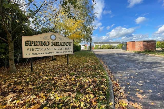 The entrance to Spring Meadows, off Park Lane, Kirkby.