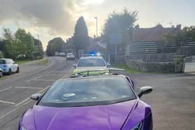 DRPU officers spotted the car travelling through Tibshelf.