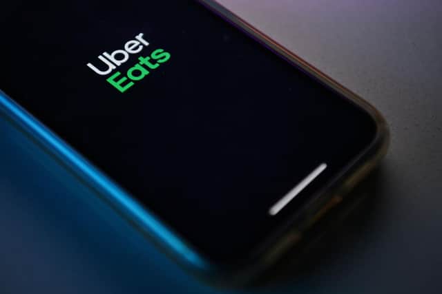 Uber Eats has expanded into Ollerton (Photo by BEN STANSALL/AFP via Getty Images)