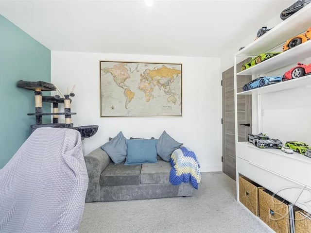 The property is perfect for a family with four stylish and sophisticated bedrooms.