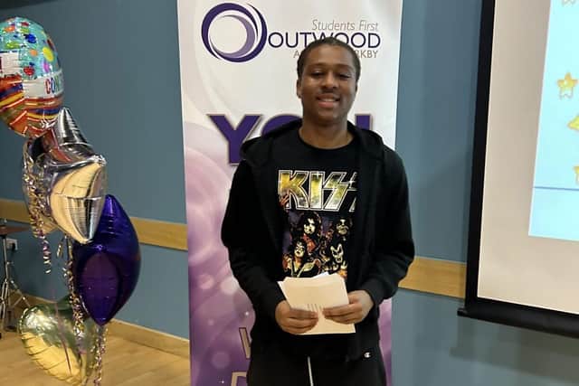Outwood Academy Kirkby student with GCSE results