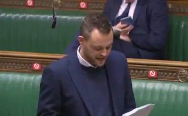 Ben Bradley in the House of Commons, Parliament Live.