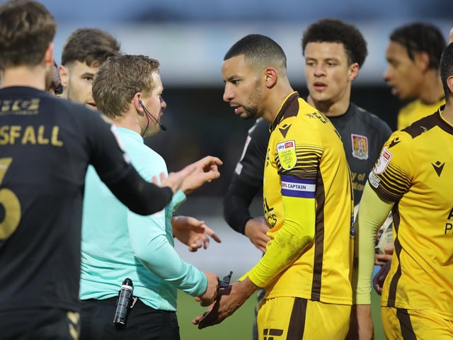 Craig Eastmond has four bookings and two straight reds in 27 games.