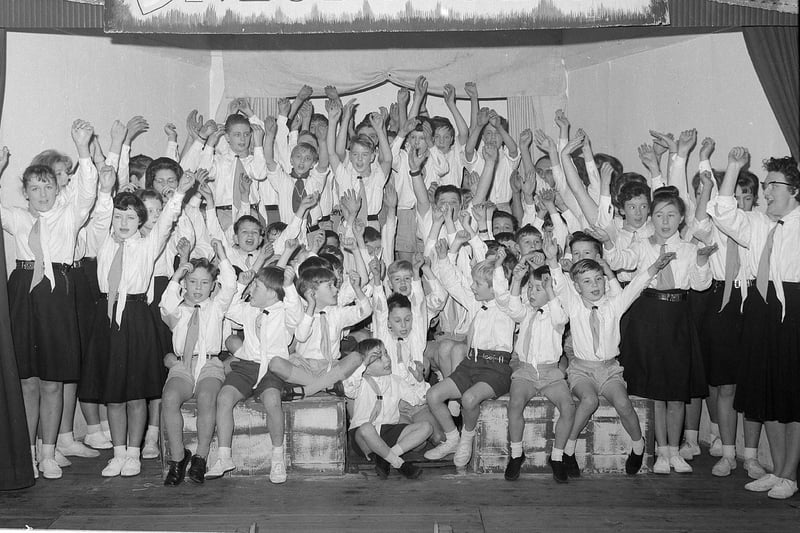 The Skegby Scouts Gang Show in 1963.