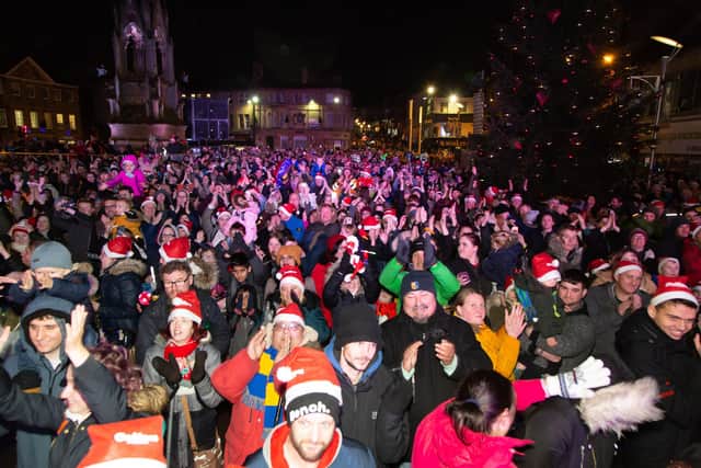 The Christmas light switch-on is a popular event in Mansfield.
