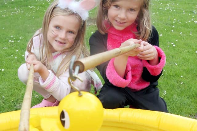 2007: At the DH Lawrence School pet show and summer fair are Kennedy Smith, six and Olivia Davis, six.