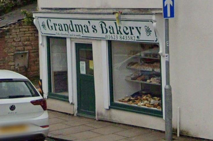 Grandma's Bakery, on High Street, Market Warsop, has a Google Reviews rating of 4.9