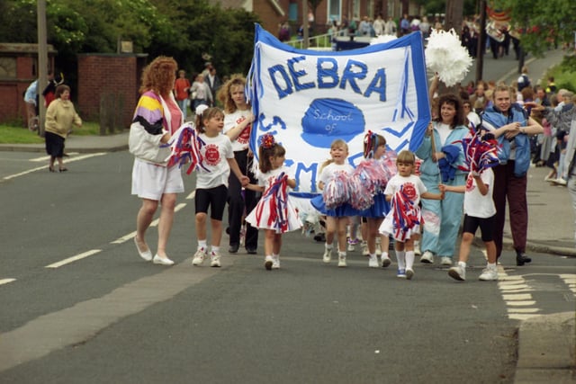 Looking smartly dressed for the Easington Colliery Carnival parade 27 years ago.
