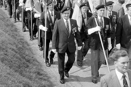 Skegby Dunkirk Veterans Parade from more than 40 years ago.