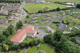 An Aerial view of Woburn Close in Blackwell. Picture: Bolsover Council