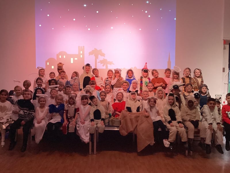 Future stars of stage and screen from The Flying High Academy embrace the Nativity show