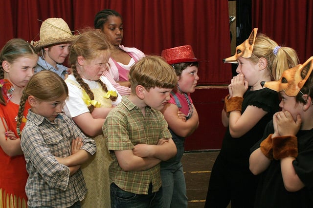 2006: Action from the dress rehearsal for a dance production at Holy Trinity Church in Kimberley,