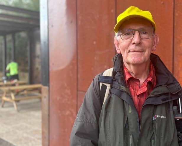John Crofts ready to enjoy another walk at the site. Photo: Submitted