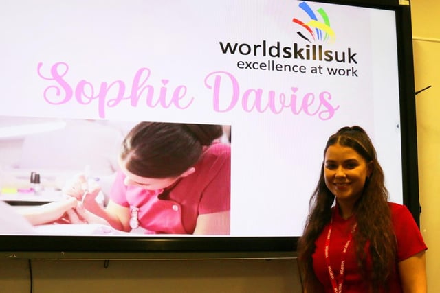 Former World Skills competitor and student Sophie Davies shared her secrets to success