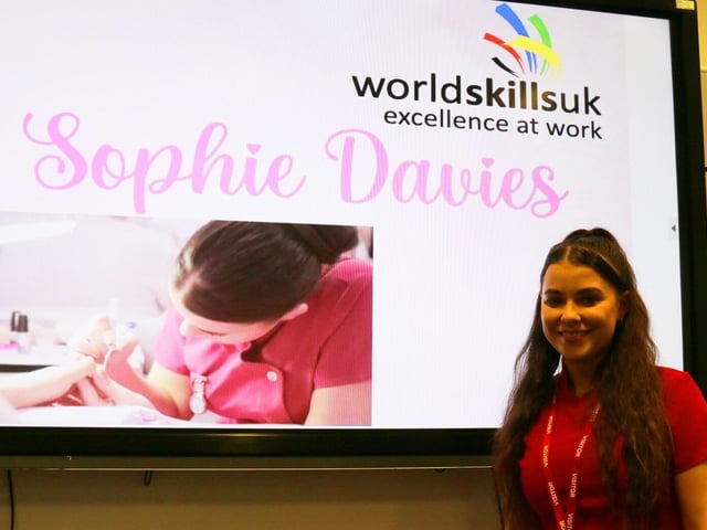 Former World Skills competitor and student Sophie Davies shared her secrets to success