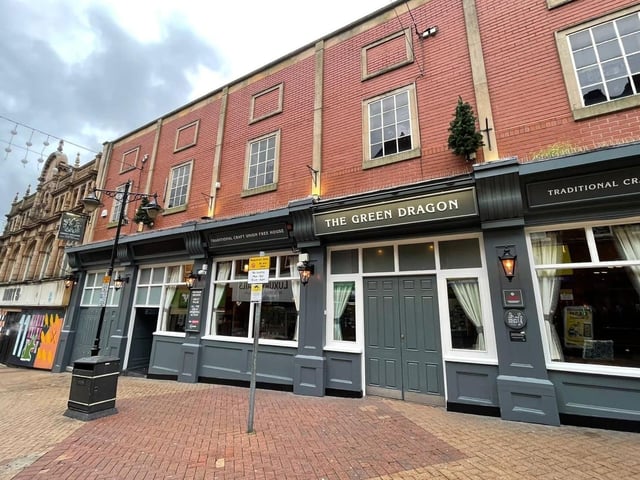 The Green Dragon on Leeming Street, Mansfield, was rated five out of five on November 28