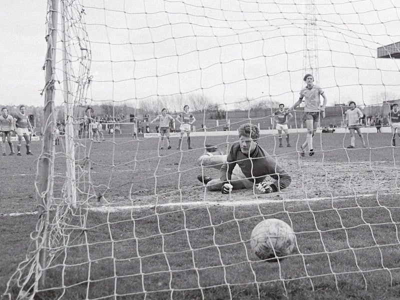 John Dungworth slots home the winning penalty at home to Swindon Town.