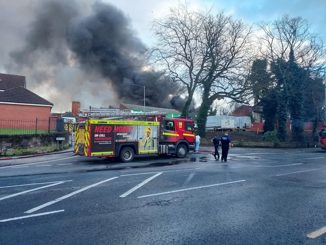 Various appliances from Nottinghamshire Fire & Rescue Service were on the scene on Saturday, March 18.