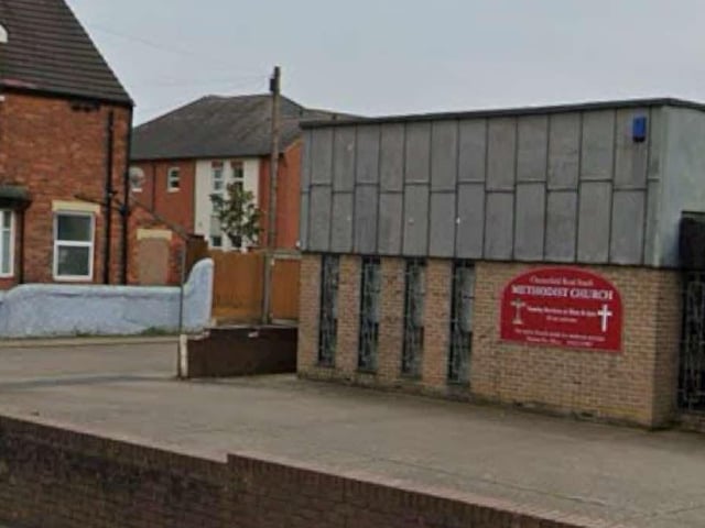 On Thursdays, there is a Coffee and Cake event from 1-3pm at the Chesterfield Road Methodist Church on Chesterfield Road South. Enjoy tea, coffee, cake, and conversation.