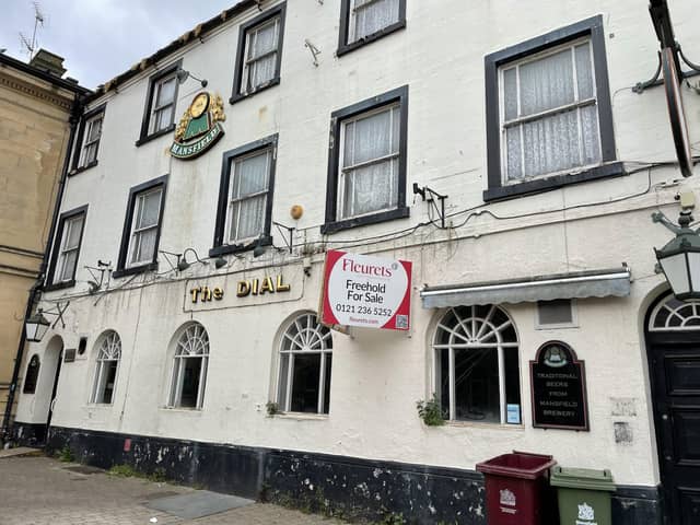 The Dial pub, Market Place, Mansfield, has stood empty since December 2019.