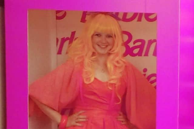 Amanda Cooper enjoyed the Barbie night in Hucknall, dressed for the special event in pink.
