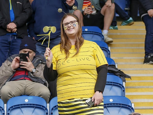 Mansfield Town fans who made the final day of the season trip to Colchester United.