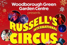 Book Now for Russell's International Circus at Woodborough Green Garden Centre