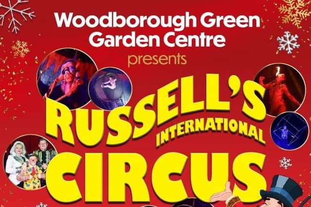Book Now for Russell's International Circus at Woodborough Green Garden Centre