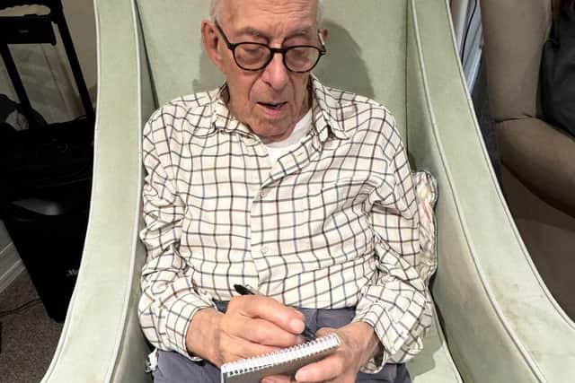 Staff say writing and reading letters brings back many happy memories for residents. Photo: Submitted