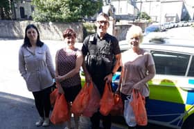 Police in Mansfield have been collecting for a local food bank.