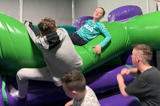 Fun and games for youngsters in the Spectrum WASP Teens Club at Calverton Leisure Centre.