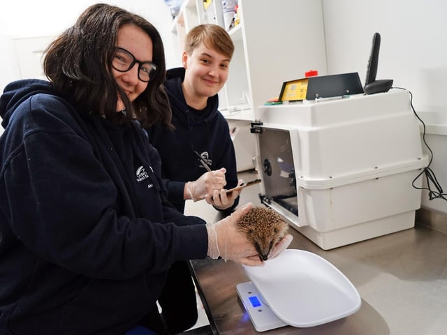 Charlotte White and Kai Booth are Level 3 animal care students from Vision West Notts.
